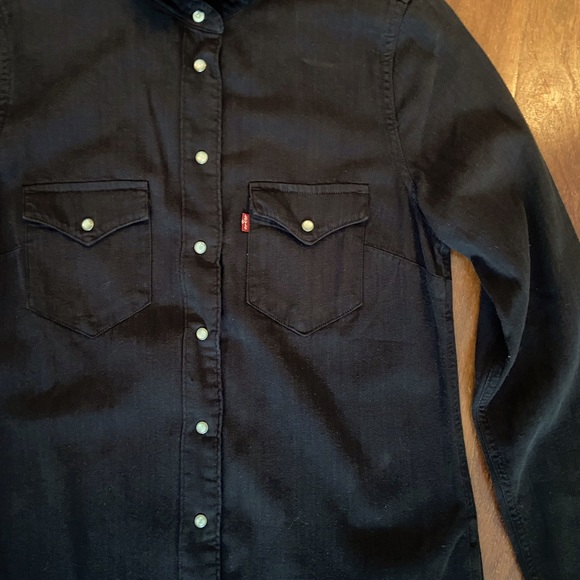 NWOT Levi’s Snap-Front Denim Dress, Size S - Picture 4 of 7